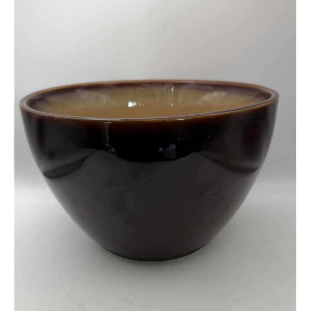 Sango Nova Brown 4933 Large Serving Bowl 8.5" Stoneware Brown Tan